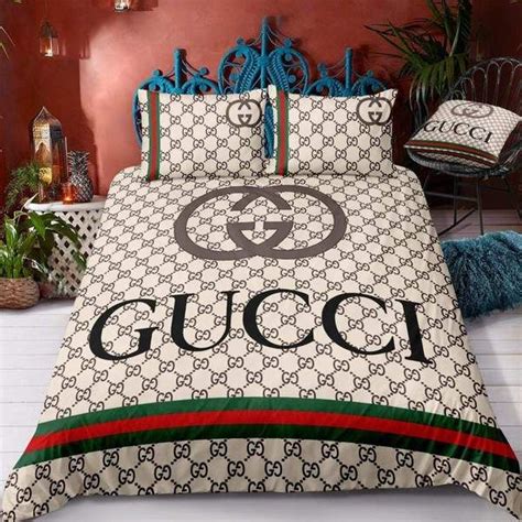 gold gucci comforter|Gucci comforter set queen.